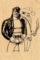 Tom of Finland: SantaWood - puinen postikortti