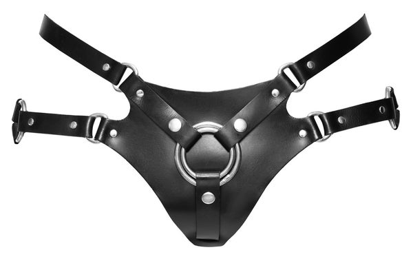 ZADO &ndash; Nahkainen Strap-on-valjas