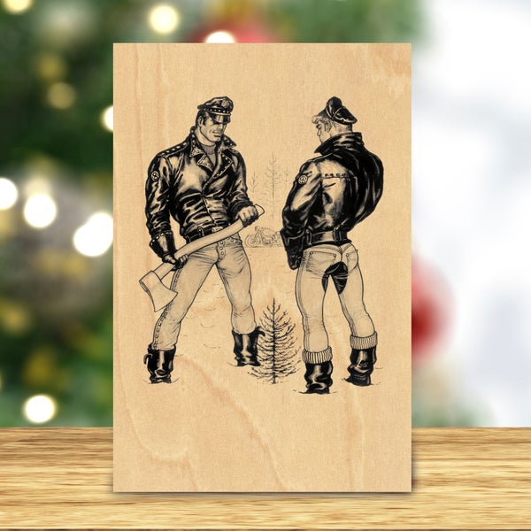 Tom of Finland: Tiny Tree - puinen postikortti