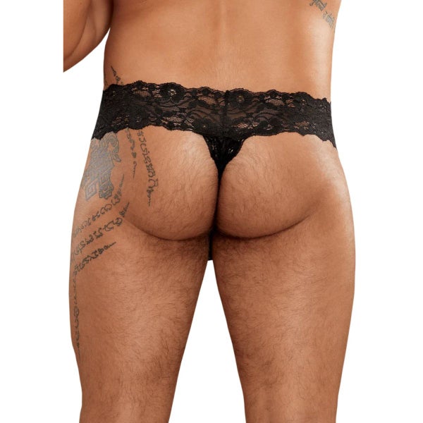 Micro Thong Pinch Back &ndash; Rohkea pitsistringi